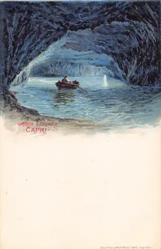 Italien Capri Grotta Azzurra Vintage Postkarte B994