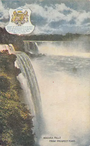 Kanada Niagarafälle von Prospect Point Vintage Postkarte B994