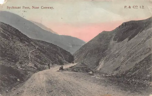 A919 Wales 1904 Sychnant Pass bei Conway Conwy Vintage Postkarte