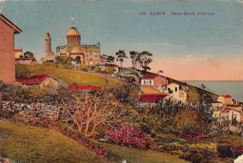 A926 Algerien Algier Notre-Dame d'Afrique 1943 alte Postkarte