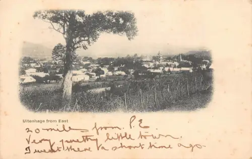 A930 Südafrika Uitenhage aus Osten Vintage Postkarte