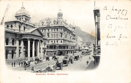 A930 Südafrika Kapstadt Adderley Street Vintage Postkarte