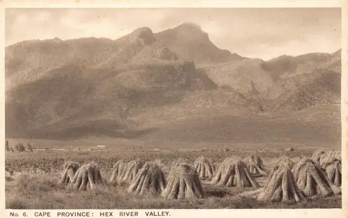 A930 Südafrika Kap Provinz Hex River Valley Vintage Postkarte