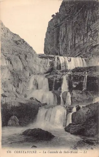 C026 Frankreich, Constantine La Cascade de Sidi-Micid Vintage Postkarte