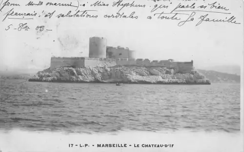Frankreich 1903 Marseille Le Chateau d'If alte Postkarte B997