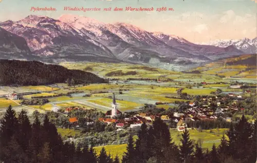 C040 Österreich, Warscheneck Gesamtansicht Vintage Postkarte