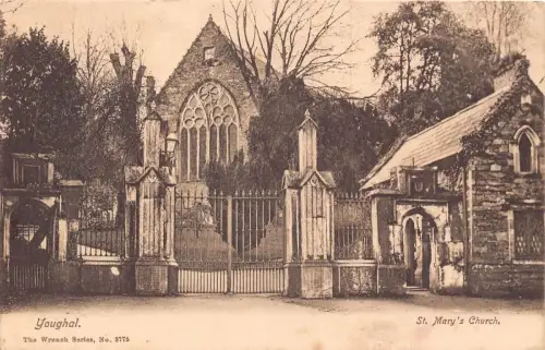 B212 Irland Youghal St Mary's Church Vintage Postkarte