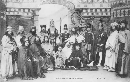 B212 Algerien Senlis La Nativite Theaterspiel Palais d'Herode 1905 Postkarte