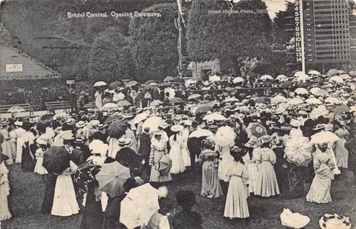 B212 England 1906 Bristol Carnival Ceremony Vintage Postkarte