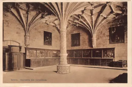 B216 Brasilien Belem Sacrestia dos Hieronymus Vintage Postkarte