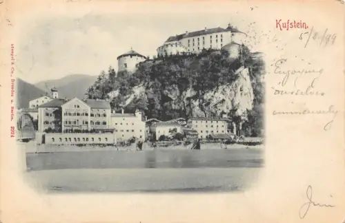 Österreich 1899 Kuftsein Panorama Vintage Postkarte C311