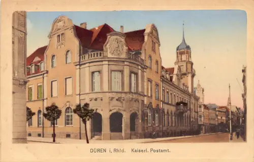 Deutschland Düren i Rhld Kaiserl Postamt Vintage Postkarte C312
