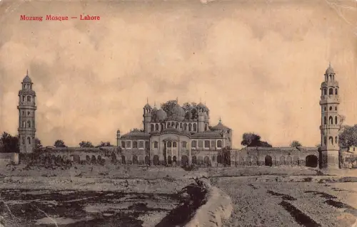 B222 Indien 1908 Laore Mozung Moschee Vintage Postkarte