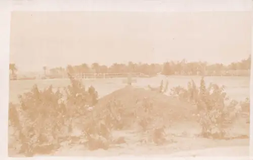 B224 Irak Basrah Earl of Suffolks temporäres Grab Makina Friedhof RPPC Postkarte