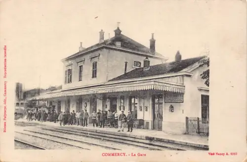 Frankreich Commercy Bahnhof Gare Vintage Postkarte L551