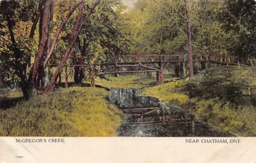 B237 Kanada in der Nähe von Chatham Ontario McGregor's Creek Vintage Postkarte