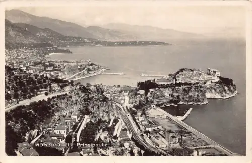 B241 Monaco Fürstentum RPPC Vintage Postkarte