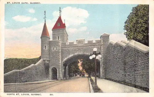 B243 Kanada Quebec St Louis Gate Vintage Postkarte