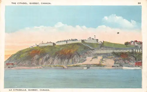B243 Kanada Quebec Zitadelle Vintage Postkarte