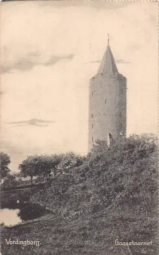 B245 Dänemark Vordingborg Gaasetaarnet Turm Vintage Postkarte