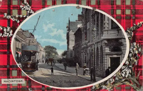 B247 Schottland Macintosh Osthafen St Dunfermline Straßenbahn Passepartout Postkarte