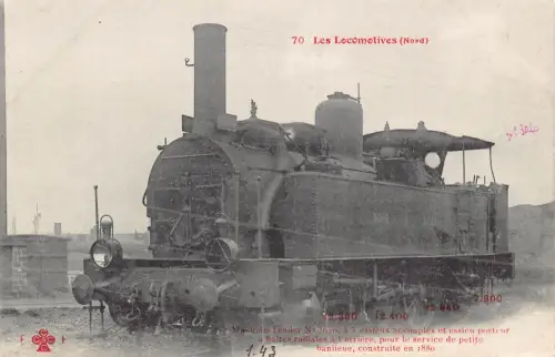 Frankreich Maschinentender 3020 essieux Accouples Zug Lok Postkarte C319