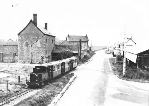 Frankreich Musee Transport Pithiviers Tortillard Bahnhof Postkarte C319