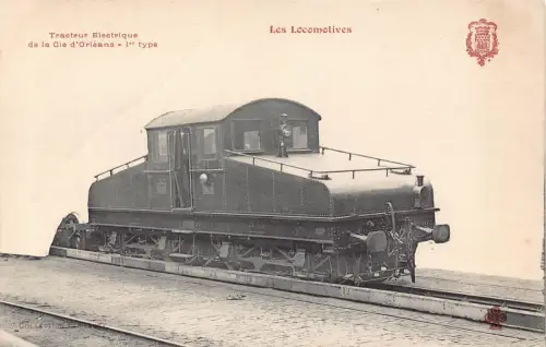 Frankreich Lok Zug Traseteur Electique de la Cie d'Orleans Postkarte C320