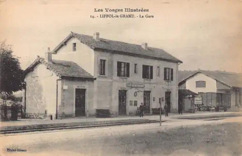 Frankreich Liffol le Grand le Gare Bahnhof Postkarte C321