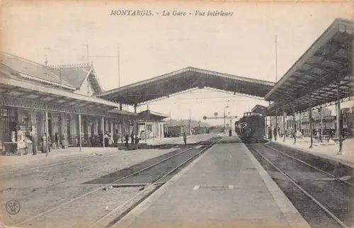 Frankreich Montargis Gare Vue Interieure Bahnhof Zug Postkarte C322