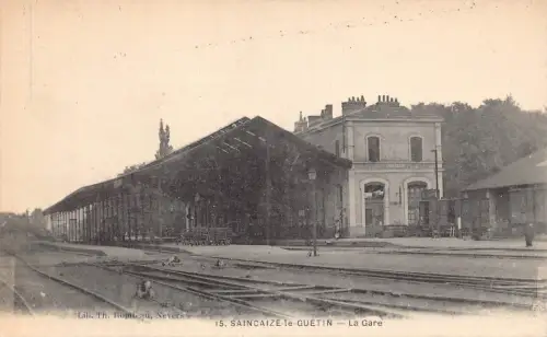 Frankreich Saincaize Guetin Gare Bahnhof Postkarte C322