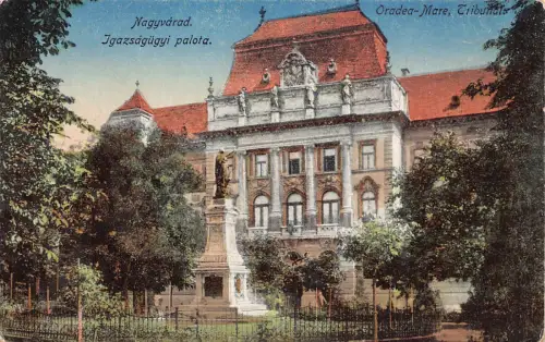 B260 Rumänien Oradea Mare Nagyvarad Tribunal Igazsagugyi Palota Postkarte