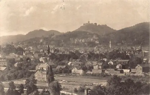 B264 Deutschland 1908 Eisenach und Wartburg alte Postkarte