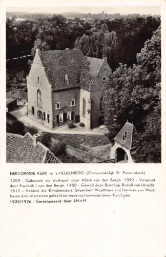 Niederlande Hervormde Kerk te 's-Heerenberg Kirche RPPC Vintage Postkarte
