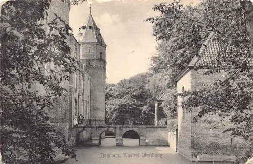 Niederlande 1917 1. Weltkrieg Domburg Kasteel Westhove Schloss Feld Postkarte