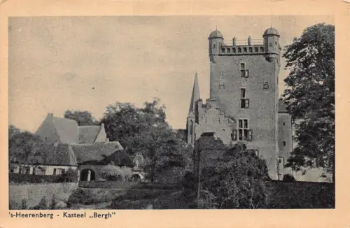 Niederlande 1938er - Heerenberg Kasteel Bergh Castle Vintage Postkarte