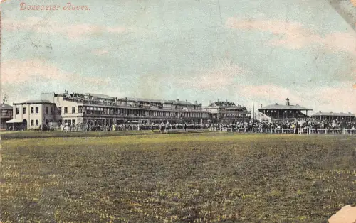 L368 England 1906 Doncaster Rennen Vintage Postkarte