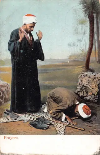 L038 Ägypten 1906 Gebete ethnisch alte Postkarte