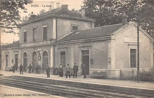 Frankreich Foug La Gar Bahnhof Innenraum Postkarte C324