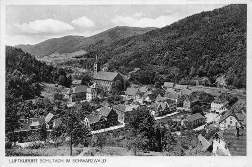 Deutschland Luftkurort Schiltach im Schwarzwald Vintage Postkarte