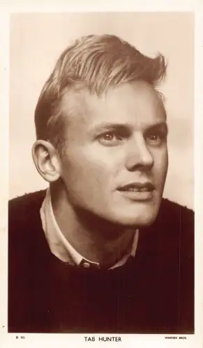 Amerikanischer Sänger Musiker Tab Hunter Schauspieler Picturegoer RPPC Postkarte C448