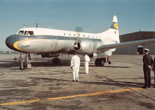 A159 Flugzeug Deutsche Lufthansa Airline Convair 440 Metropolitan Postkarte