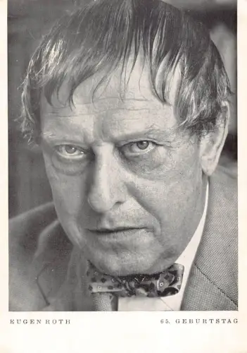 A150 Eugen Roth Deutscher Dichter 65. Geburtstag Portrait Vintage Postkarte
