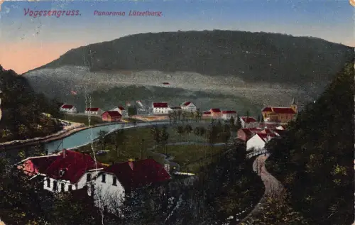 A152 Frankreich 1917 Vogesen Vogesen Lutzelburg Gruß 1.WK Vintage Feldpostkarte