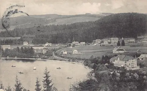 A168 Deutschland 1908 Titisee See und Resort Blick Vintage Postkarte