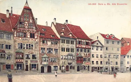 A168 Schweiz 1912 Stein a Rh Alte Bauwerke alte Postkarte