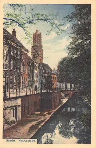 L259 Niederlande Utrecht. Nieuwegracht. alte postkarte