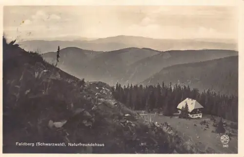 L022 Deutschland 1927 Feldberg Schwarzwald Naturfreundehaus alte Postkarte