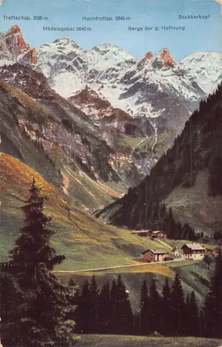 A144 Deutschland Einoedsbach 1142 m Bayr Allgäu Vintage AK