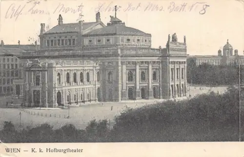 A142 Österreich 1915 1. Weltkrieg Feldpost Wien Hofburgtheater Theater Vintage Postkarte